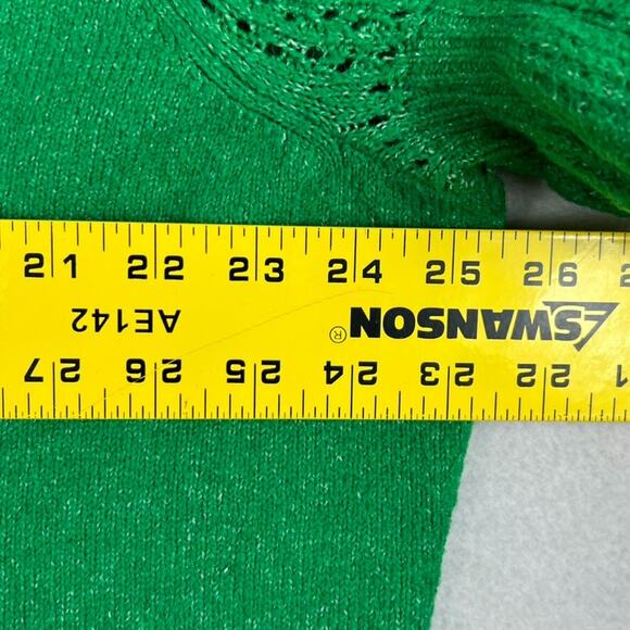 Torrid Sweater Women's Size 3 Vegan Cashmere V-Neck Ruffle Elbow Sleeve Pullover - Picture 5 of 10